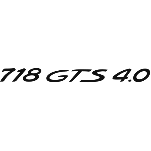 Porsche 718 GTS 4.0 Vector/SVG Logo